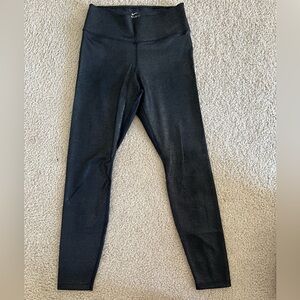 Nike Womens Metallic Black Leggings